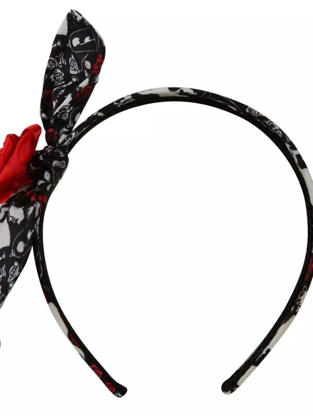 Hot Topic Beauty and the Beast Rose Bow Belle Headband Gothic Disney Punk